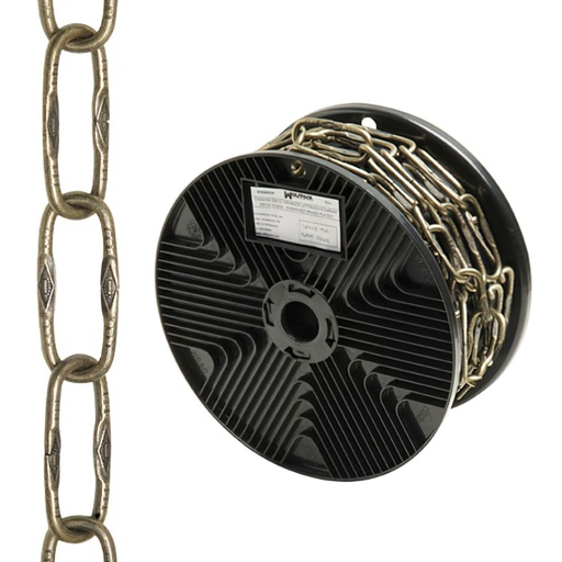 [1040030] Cadena Decorativa Grabada Cuero 4,0x46 mm. Rollo 20 metros