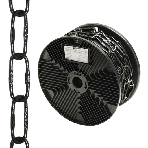 [1040035] Cadena Decorativa Grabada Negra 4,0x46 mm. Rollo 20 metros