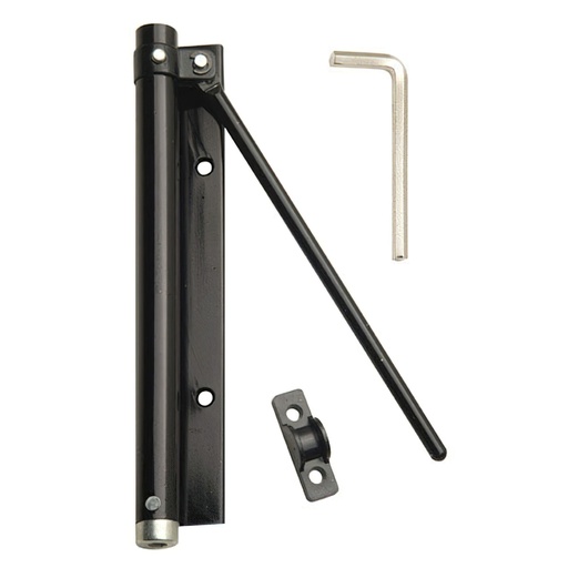 [3091465] Muelle Puerta Wolfpack Aluminio Anodizado Negro (Blister 1 Pieza)
