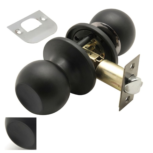 [3030570] Pomo Puerta Wolfpack Sencillo Negro Para Pasillo