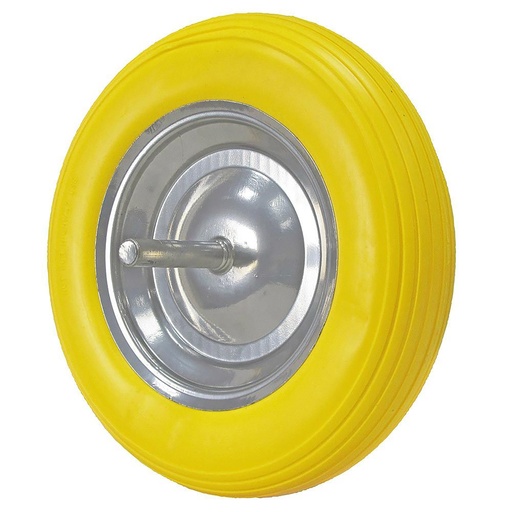 [11110068] Rueda Carretilla Obra Maciza Llanta Metalica