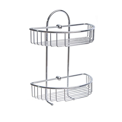[5421220] Cestillo Inoxidable Maurer Para Colgar 2 alturas 27x15x37 cm.