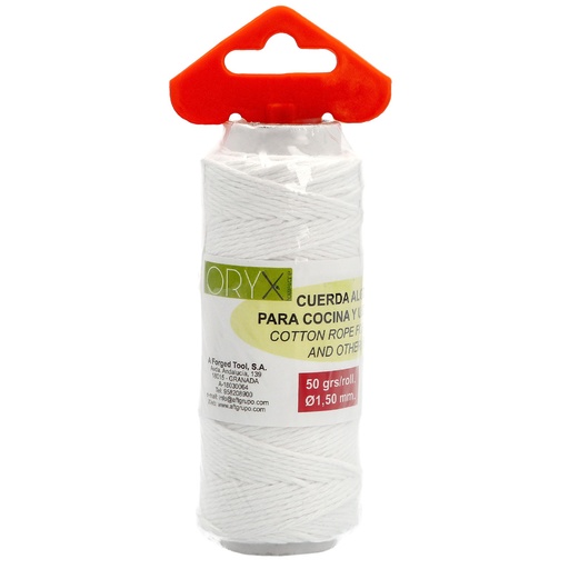 [16010380] Cuerda Algodón Carnicero 50 gr. Rollo Ø1,50 mm.