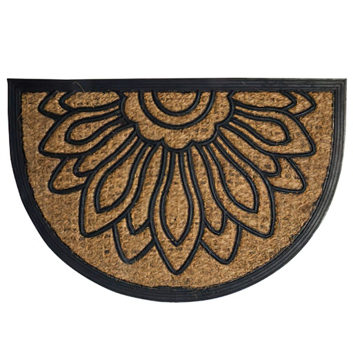 [5291050] Felpudo Fibra Coco Y Goma 1/2 Luna 40x60 cm.