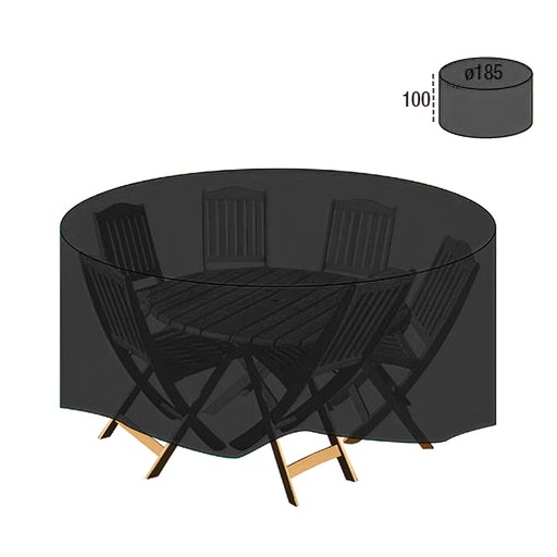 [8327035] Funda Cubre Mesa / Conjunto Diámetro 185x100 cm.