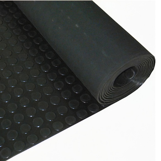 [5292000] Suelo Goma Circulos 1,20x10 Metros 3 mm. de Grosor Color Negro