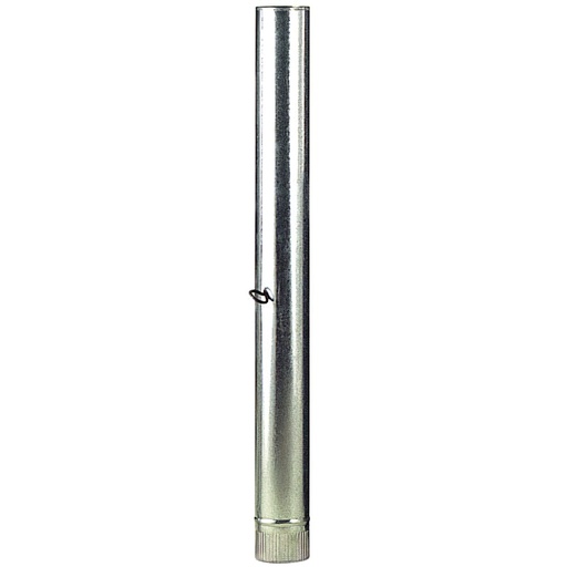[22010080] Wolfpack Tubo Estufa Acero Galvanizado Ø 120 mm, Ideal Estufas de Leña, Chimenea, Alta resistencia, Conducto Humos. Con Llave