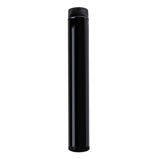 [22011000] Wolfpack Tubo de Estufa Acero Vitrificado Negro Ø 100 mm. Ideal Estufas de Leña, Chimenea, Alta resistencia, Color Negro