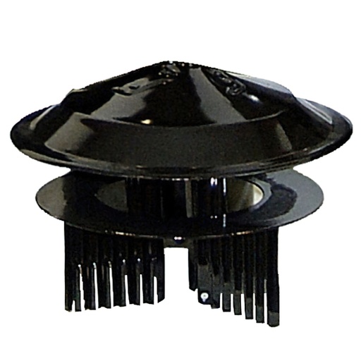 [22011150] Sombrero Color Negro Universal Para Estufa de Ø 80 a Ø 150 mm.