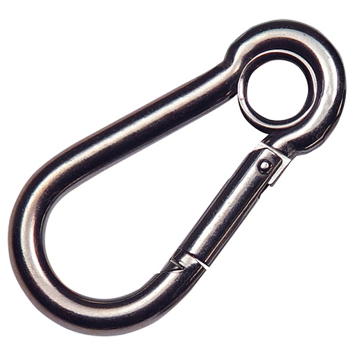[1022000] Mosqueton Bombero Inoxidable Con Ojo  60 mm. Uso domestico