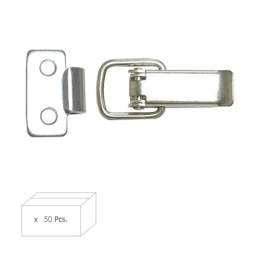 [1022300] Cierre Caja Con Enganche Plano   40 mm. (Caja 50 unidades)