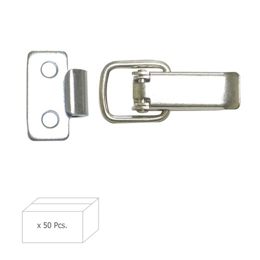 [1022305] Cierre Caja Con Enganche Plano   60 mm. (Caja 50 Unidades)