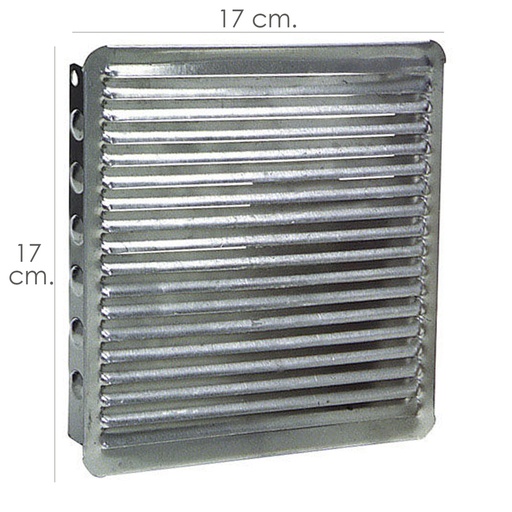 [2530032] Rejilla Ventilacion Empotrar 17x17 cm. Aluminio