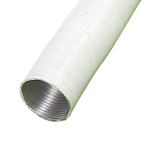 [2560015] Tubo Aluminio Compacto Blanco Ø 100 mm. / 5 metros