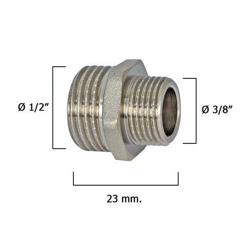 [4020046] Machones Reductores Cromo 3/8" A 1/2"