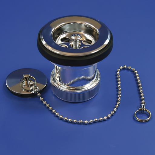 [4110800] Valvula Lavabo/bide Metalizada T-61ME 1 1/4