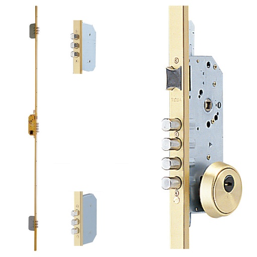 [3012445] Cerradura Tesa Seguridad T2B3 54566 LE Cerradero Largo 45 HE