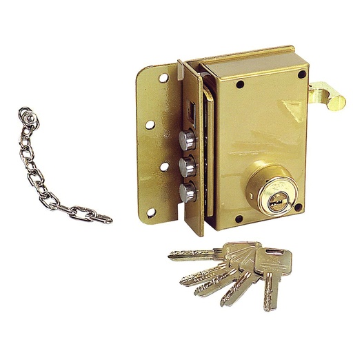 [3012500] Cerradura Ucem Seguridad 4500-s-he/ Izquierda