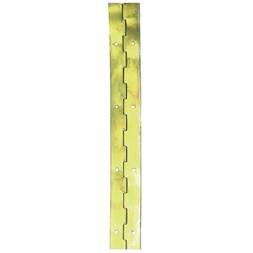 [3040230] Bisagra Piano Hierro Latonado 32 mm.  Rollo 50 Metros
