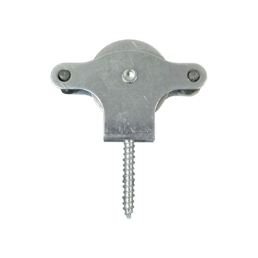 [5120502] Polea Tendedero Wolfpack Zincado 40 mm. Roldana Metal con Tirafondo