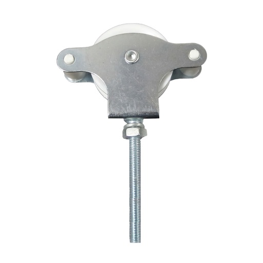 [5120503] Polea Tendedero Wolfpack Zincado 60 mm. Roldana Plástico con Tornillo