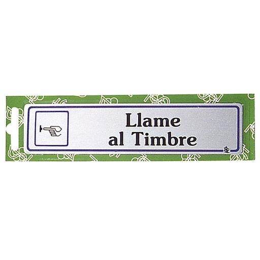 [5270272] Rotulo "Llame Al Timbre"