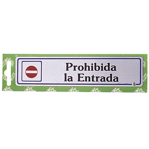 [5270273] Rotulo "Prohibida La Entrada"