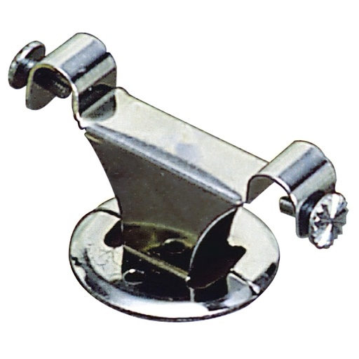 [5300077] Soporte Barra 12 mm.Ø Cromo Techo Doble