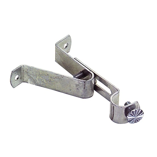 [5300079] Soporte Barra 12 mm.Ø Cromo  Frontal Extensible