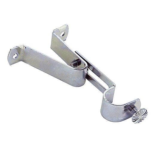 [5300080] Soporte Barra 16 mm.Ø Cromo  Frontal Extensible
