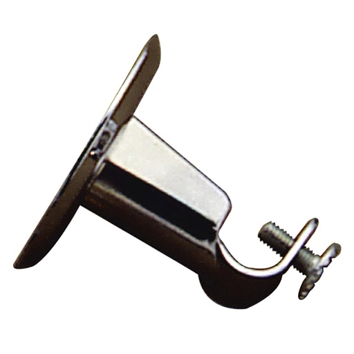 [5300102] Soporte Barra 12 mm.Ø Cromo Techo Redondo