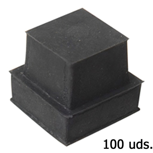 [5330045] Contera Goma Cuadrada 36x36 mm. Bolsa 100 Unidades