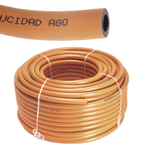 [5350060] Tubo butano color naranja  9x15  Rollo 60 Metros