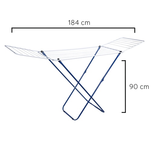 [5160200] Tendedero Oryx Plegable Metálico Con Alas