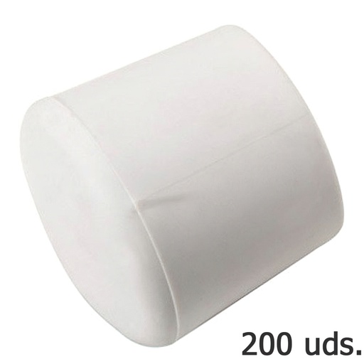 [5330348] Contera Plastico Redonda Exterior Blanca 28 mm. Bolsa 200 Unidades