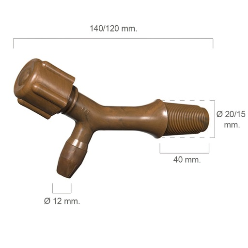 [5050515] Grifo Barril Plástico Número 1 Para 100 Litros