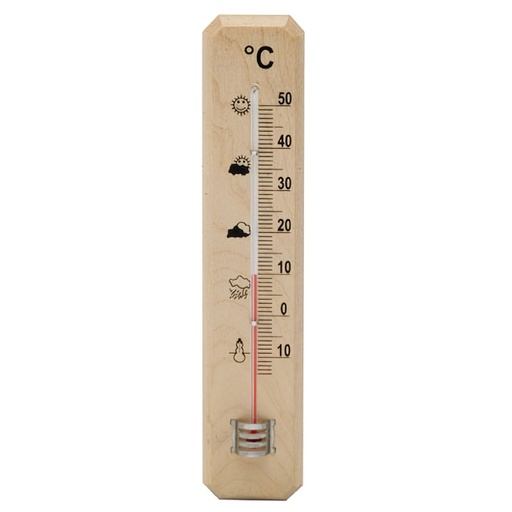 [5160604] Termometro Pared / Jardin Madera 20 cm.