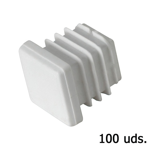 [5330505] Contera Plastico Cuadrada 30x30 mm. Bolsa 100 Unidades