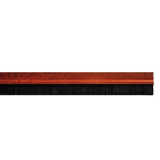 [5190315] Burlete Puerta Pvc Sapelli Con Cepillo 1 Metro