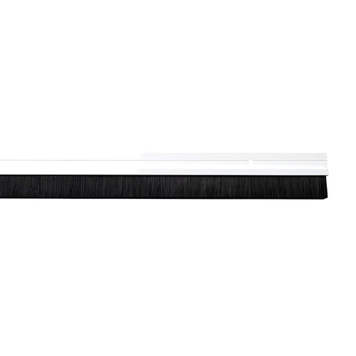 [5190370] Burlete Puerta Metal  Blanco Con Cepillo 1 Metro