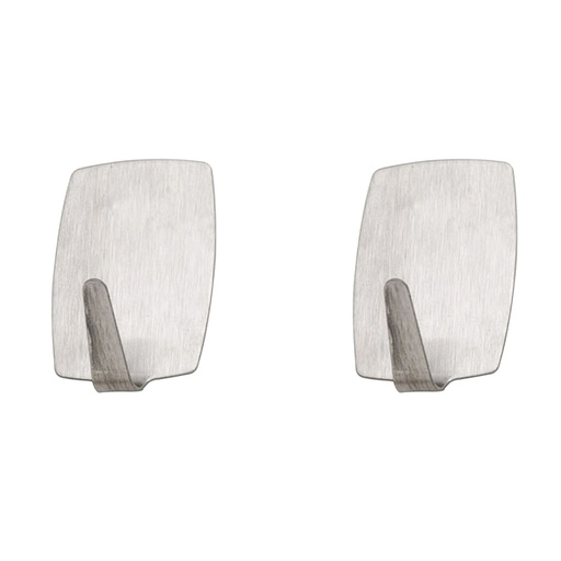 [5390120] Colgador Oryx Inoxidable Grande (Blister  2 Unidades) Adhesivo