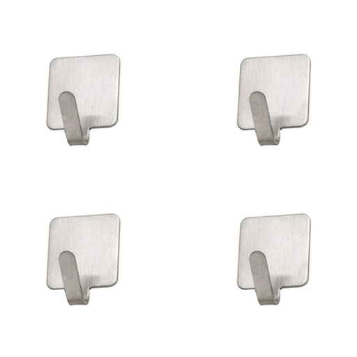 [5390130] Colgador Oryx Inoxidable Pequeño (Blister 4 Unidades) Adhesivo