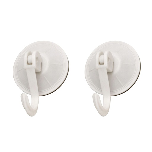 [5390160] Colgador Oryx Ventosa Accionable 54 mm. (Blister 2 Unidades) Adhesivo