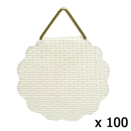 [5392000] Colgador Tela Engomado  (Bolsa 100 Unidades)