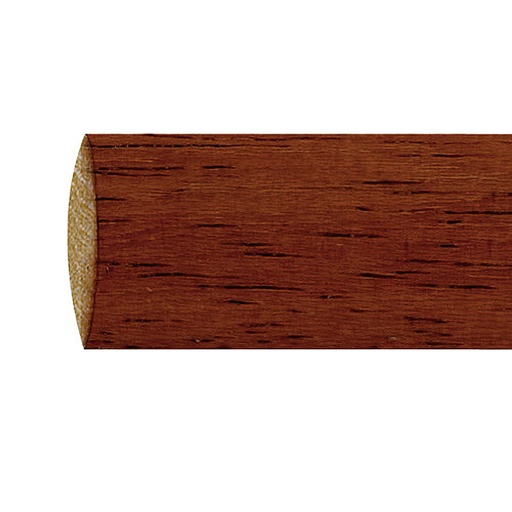 [5430001] Barra Madera Lisa 1,5 Metros x 28 mm. Nogal