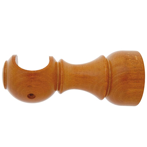 [5430110] Soporte Madera Liso Abierto 28x128 mm. Teca