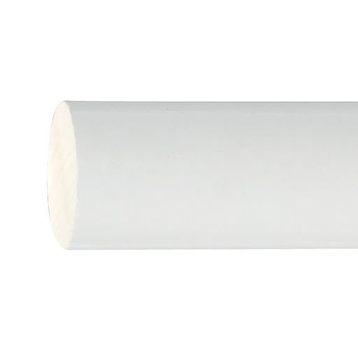 [5430440] Barra Madera Lisa 1,2 Metros x 20 mm. Blanco