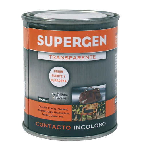 [14020045] Pegamento Supergen Incoloro 1000 ml.