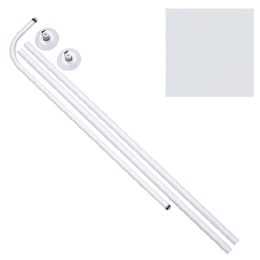 [5431815] Barra Baño Curva 18 mm. (80x110 A 196) Blanco