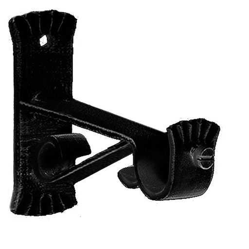 [5431900] Soporte Forja Ø 20 mm. Caracol Negro Juego 2 Piezas
